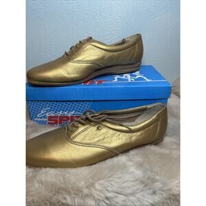 Easy Spirit Anti Gravity MOTION Gold Leather Shoes Womens' 9B Comfort